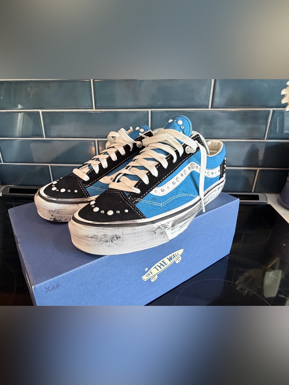 VANS Old Skool 36 LX Pearlized Blue Size 9.5 Men's